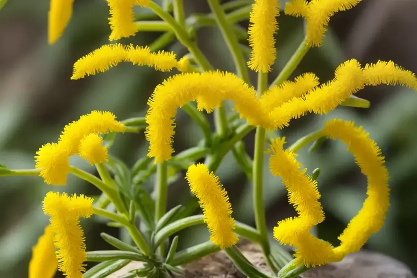 The yellow serradella, yellow bird foot (ornithopus compressus)