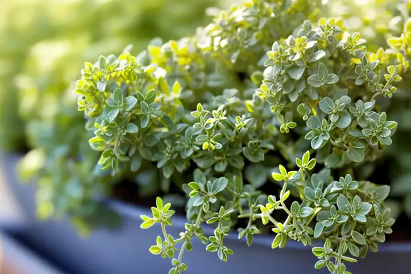 Thymus ‘silver queen’ (lemon thyme) — photo 2