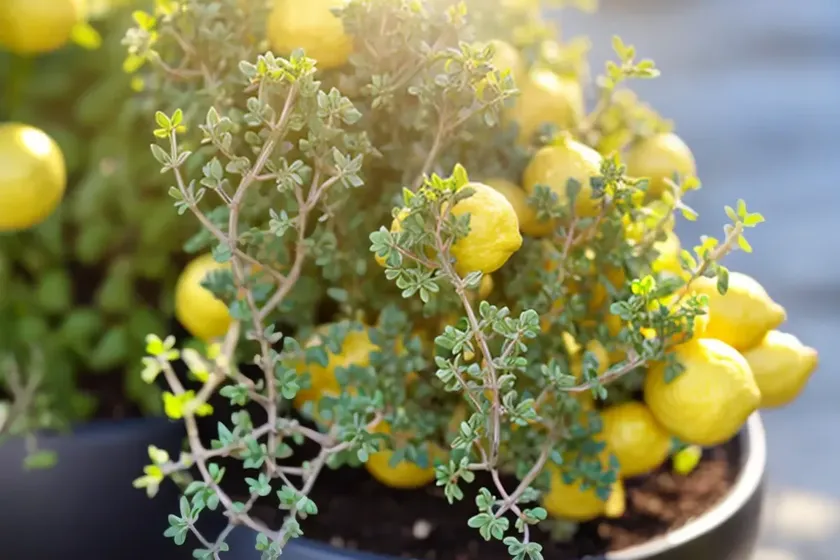 Thymus x citriodorus (lemon thyme) — photo 3