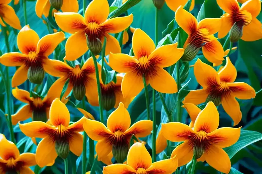 Tiger flower (tigridia pavonia)