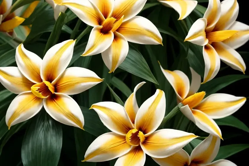 Tigridia pavonia ‘alba’ (tiger flower)