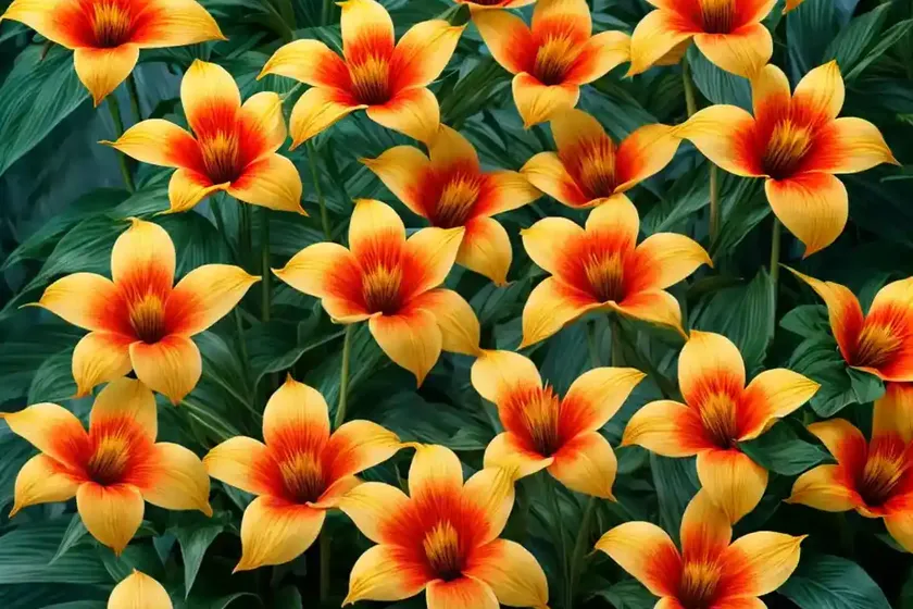 Tigridia pavonia ‘lilacea’ (tiger flower)