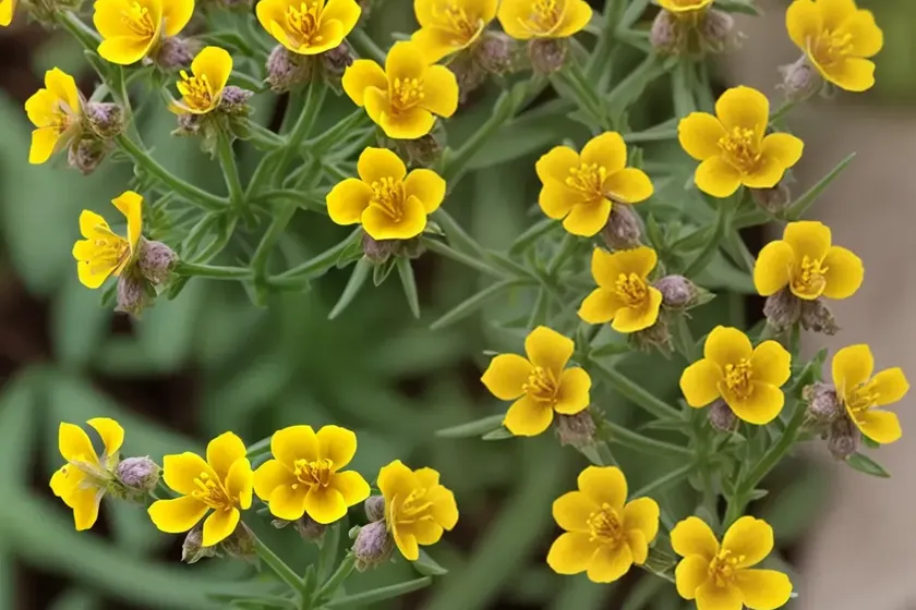 Toadflax-leaved st john’s-wort (hypericum linariifolium)