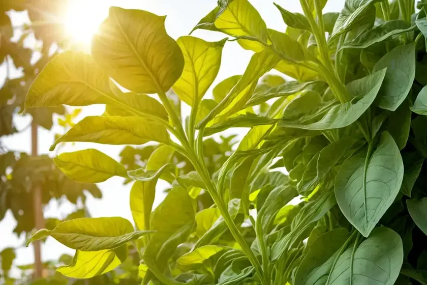 Tobacco plant (nicotiana sylvestris)