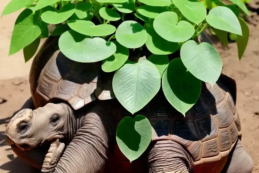 Tortoise plant (dioscorea elephantipes)