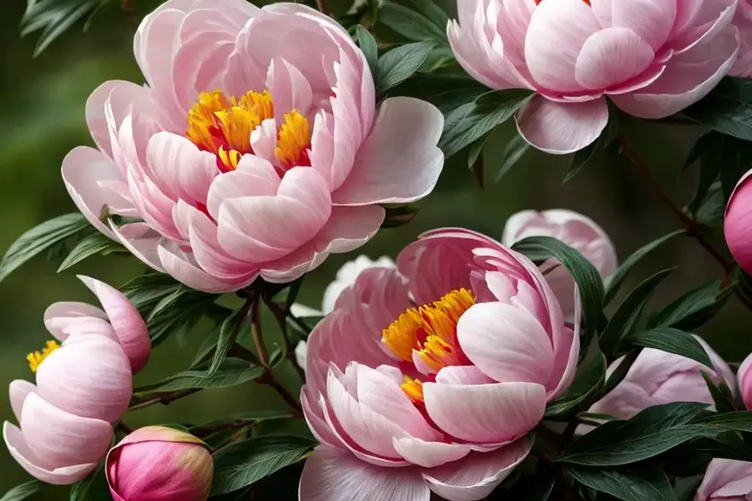 Tree peony (paeonia suffruticosa ‘hana-kisoi’ floral rivalry) — photo 3