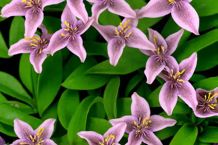 Tricyrtis formosana ‘dark beauty’ (toad lily) — photo 3