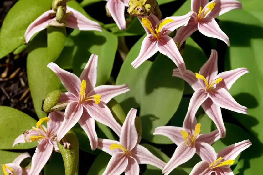 Tricyrtis formosana ‘gilt edge’ (toad lily) — photo 2