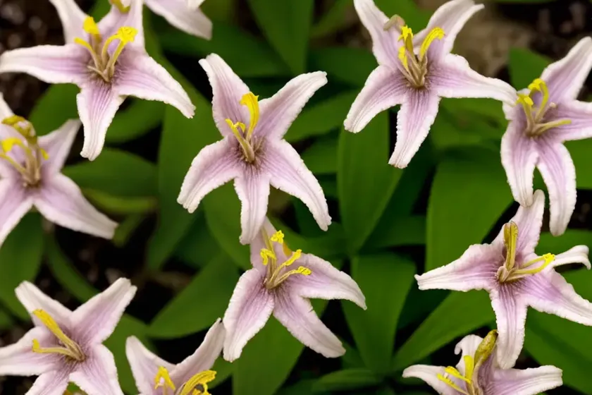Tricyrtis formosana ‘gilt edge’ (toad lily)