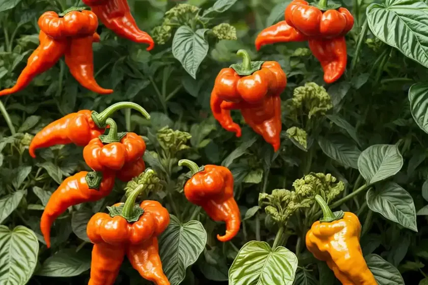 Trinidad scorpion (capsicum chinense)