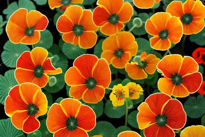 Tropaeolum minus ‘phoenix’ (nasturtium) — photo 2