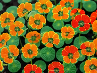 Tropaeolum Minus ‘Tip Top Alaska Salmon’ (Nasturtium)