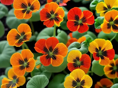 Tropaeolum Minus ‘Tip Top Mahogany’ (Nasturtium)