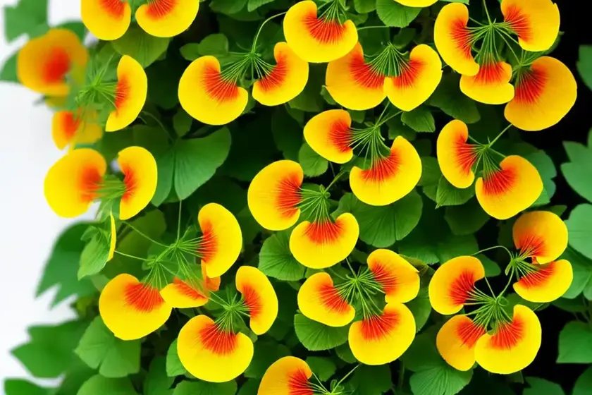 Tropaeolum peregrinum (canary creeper) — photo 3