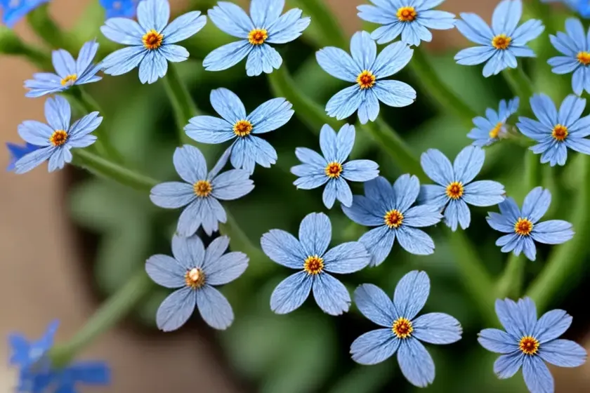 True forget-me-not (myosotis scorpioides)