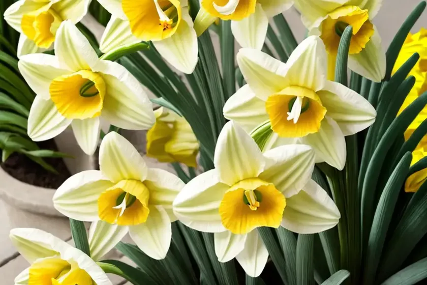 Trumpet daffodil (narcissus ‘lugano’) — photo 2