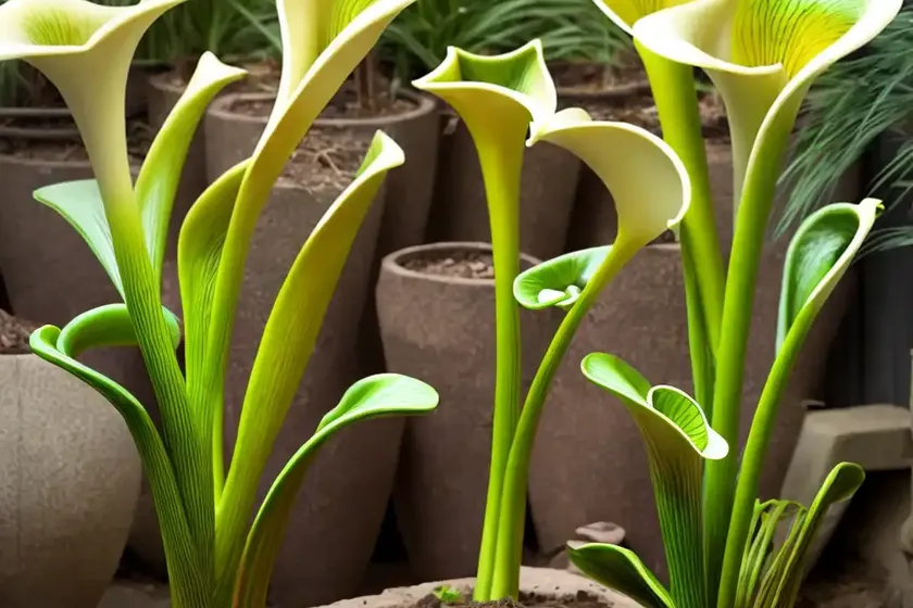 Trumpet pitchers (sarracenia)