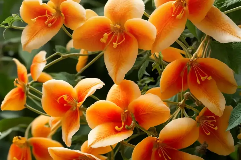 Trumpetcreeper (campsis radicans ‘apricot’) — photo 3