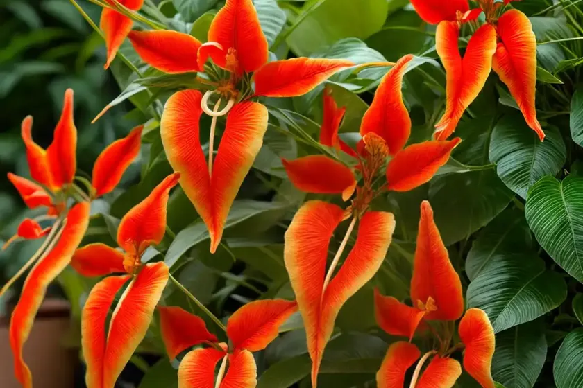 Trumpetcreeper (campsis radicans f. flava) — photo 3
