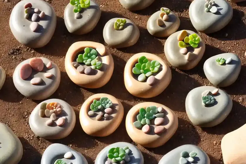Truncate living stone (lithops pseudotruncatella) — photo 2