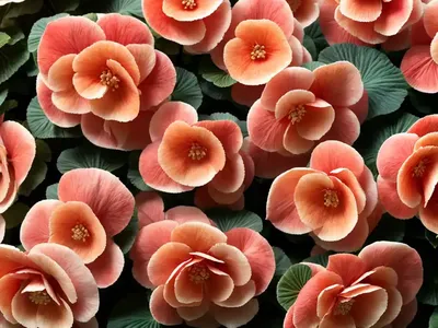 Tuberous Begonias (Begonia X Tuberhybrida)