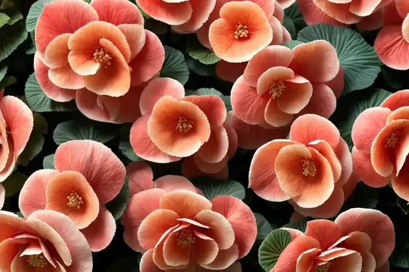 Tuberous begonias (begonia x tuberhybrida)