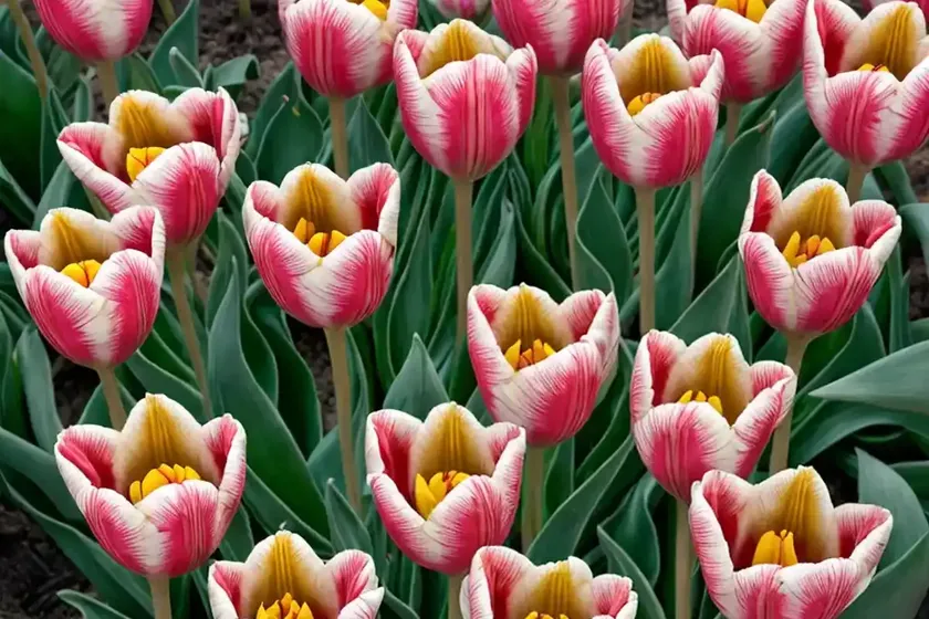 Tulipa clusiana ‘peppermint stick’ (botanical tulip) — photo 2