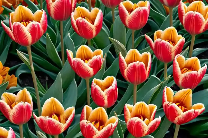 Tulipa ‘mariette’ (lily-flowered tulip)