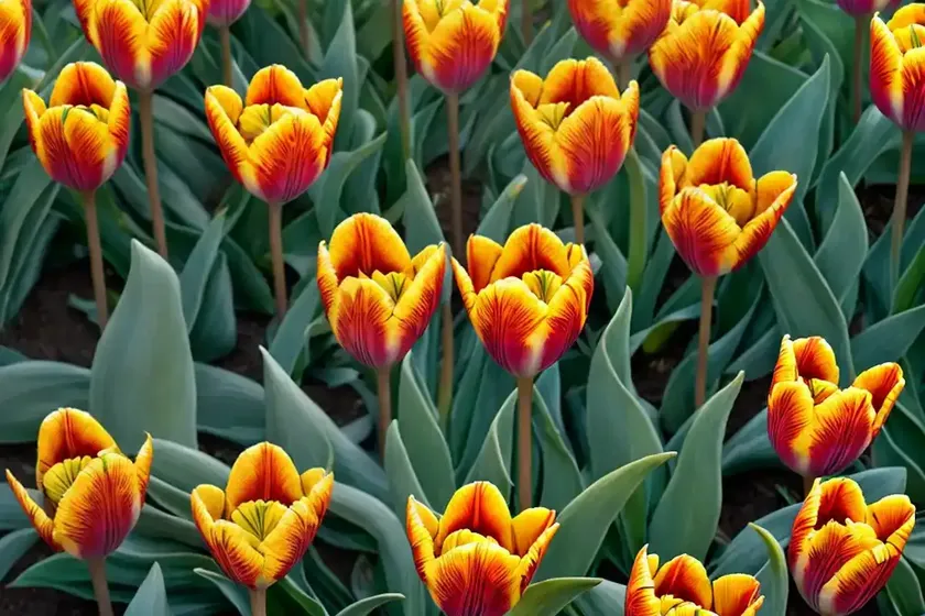 Tulipa praestans ‘fusilier’ (botanical tulip) — photo 3