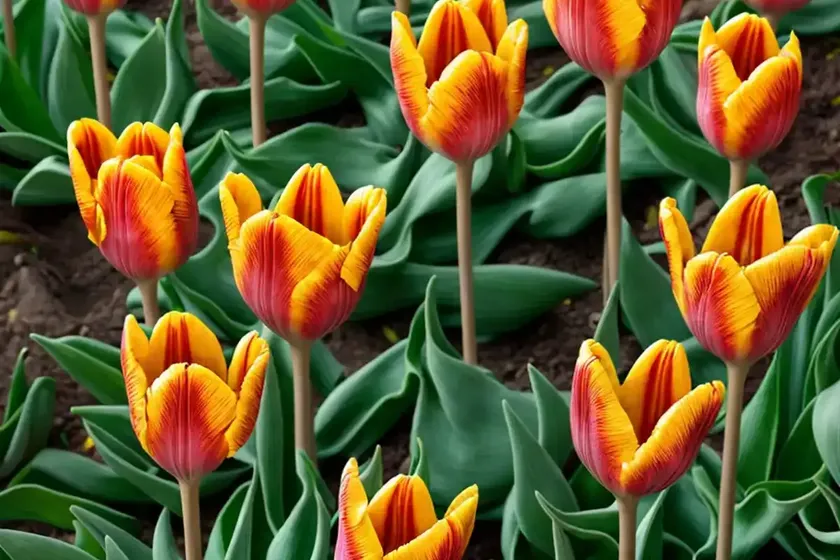 Tulipa sprengeri (sprenger tulip)