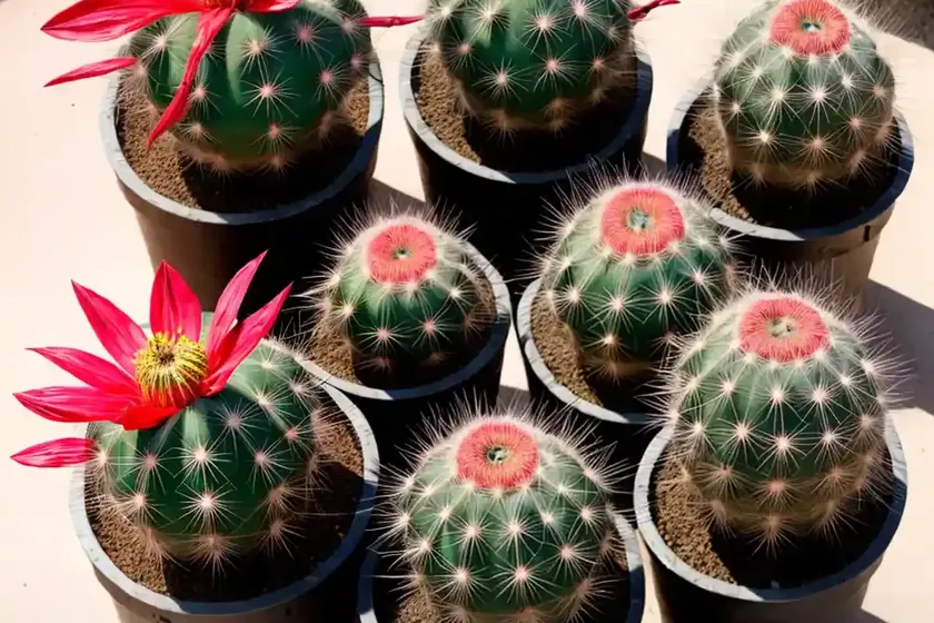 Turk’s cap cactus (melocactus broadwayi)