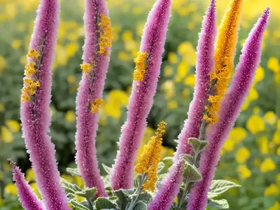 Twiggy Mullein And Wand Mullein (Verbascum Virgatum)