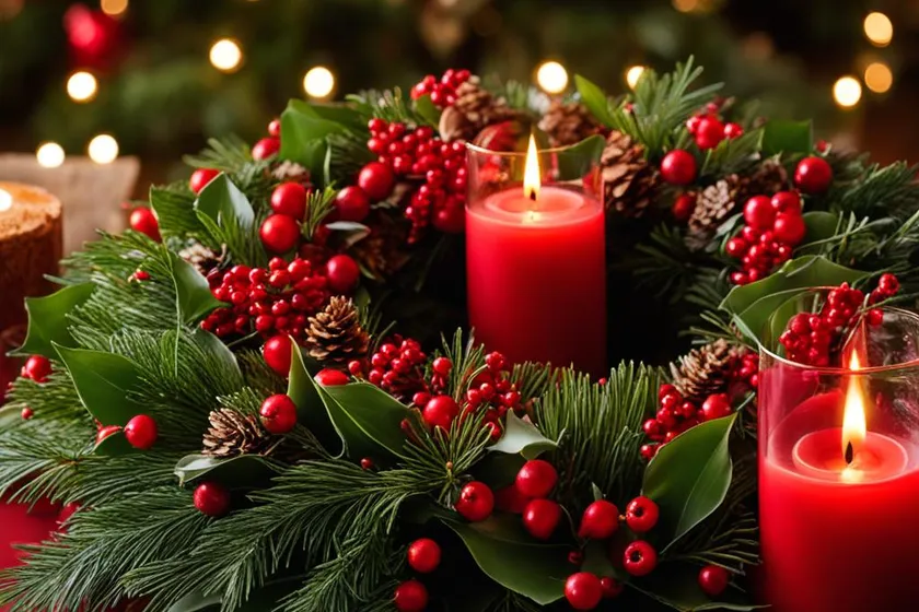 Unique christmas floral arrangements