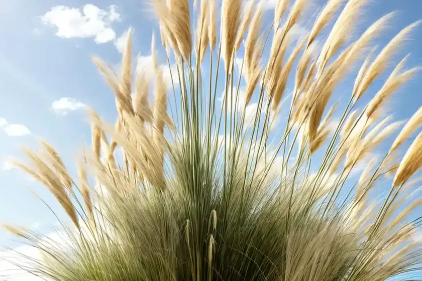 Uruguayan pampas grass (cortaderia selloana)