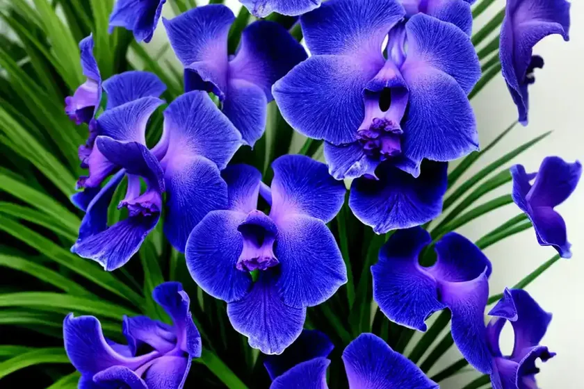 Vanda coerulea (blue vanda) — photo 2
