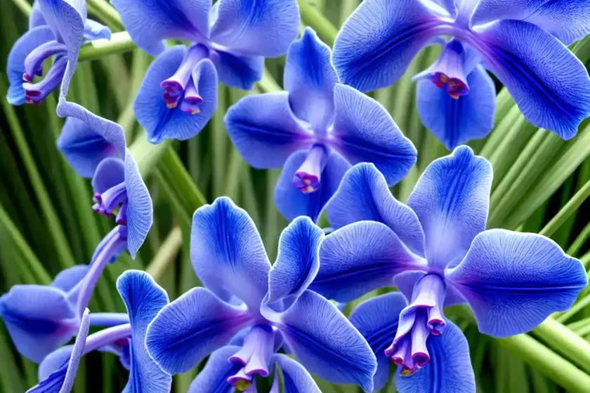 Vanda coerulescens (sky blue vanda) — photo 2