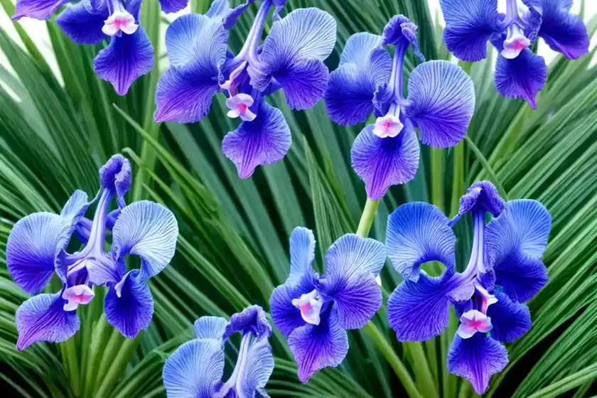 Vanda coerulescens (sky blue vanda) — photo 3