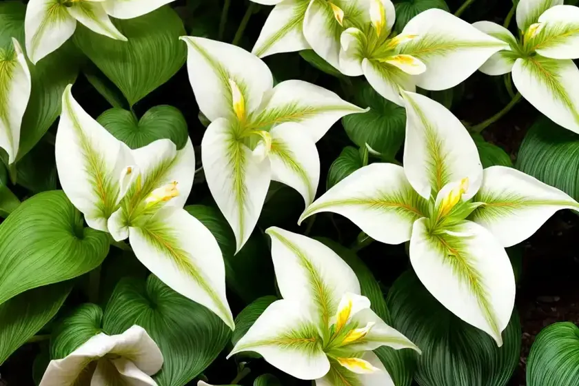 Variegated arrowhead vine (syngonium podophyllum albo-variegatum) — photo 2