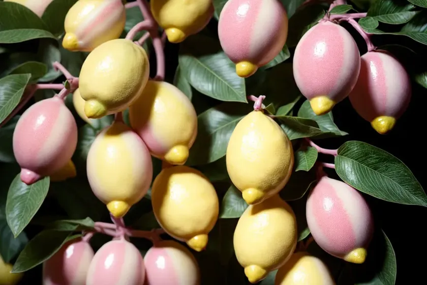 Variegated eureka lemon (variegated pink lemon) — photo 3