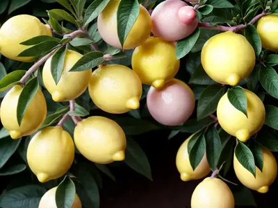 Variegated Eureka Lemon (Variegated Pink Lemon)