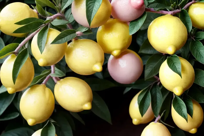 Variegated eureka lemon (variegated pink lemon)