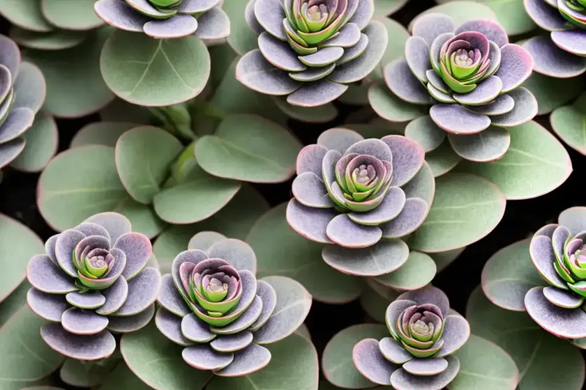 Variegated lavender scallops (kalanchoe fedtschenkoi ‘variegata’) — photo 3