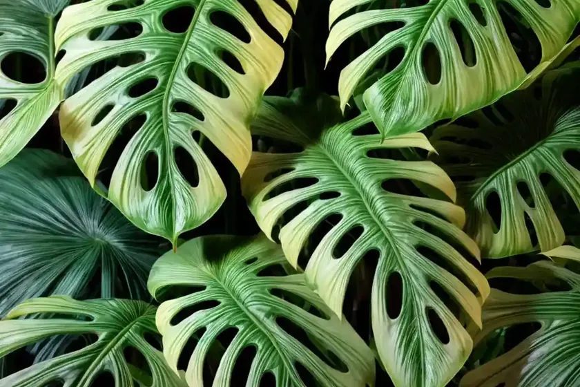 Variegated swiss cheese plant (monstera deliciosa ‘variegata’) — photo 2