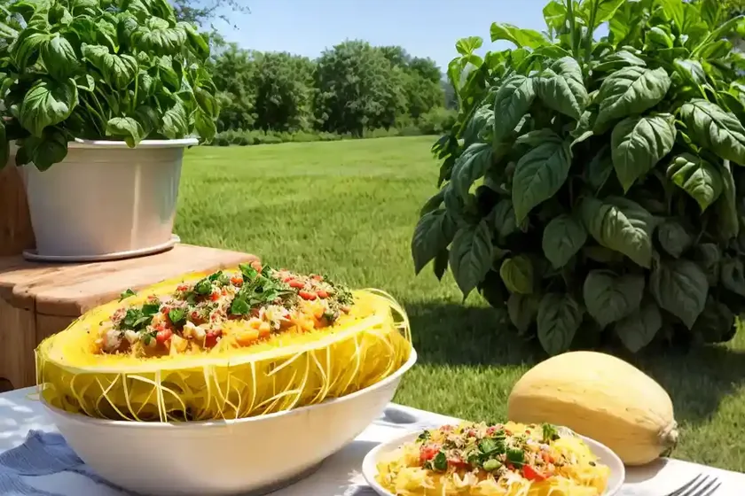 Vegetable spaghetti (spaghetti squash)