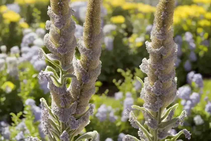 Verbascum bombyciferum (giant silver mullein) — photo 3