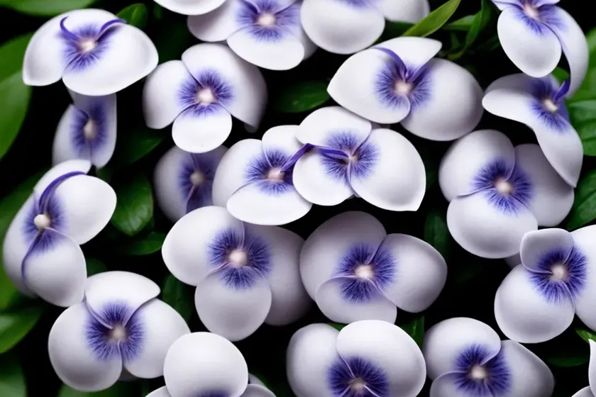 Vinca minor f. alba (lesser periwinkle) — photo 3