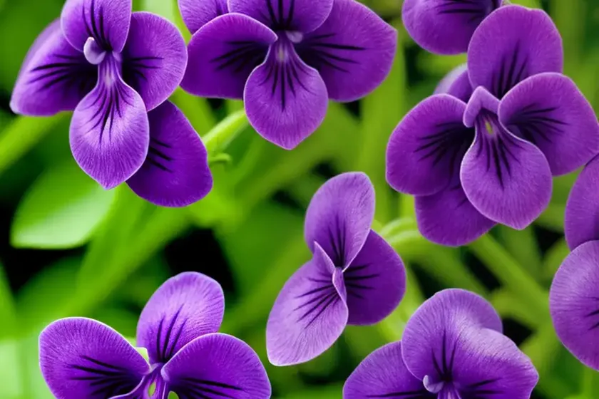 Viola cornuta ‘halo violet’ (horned violet) — photo 2