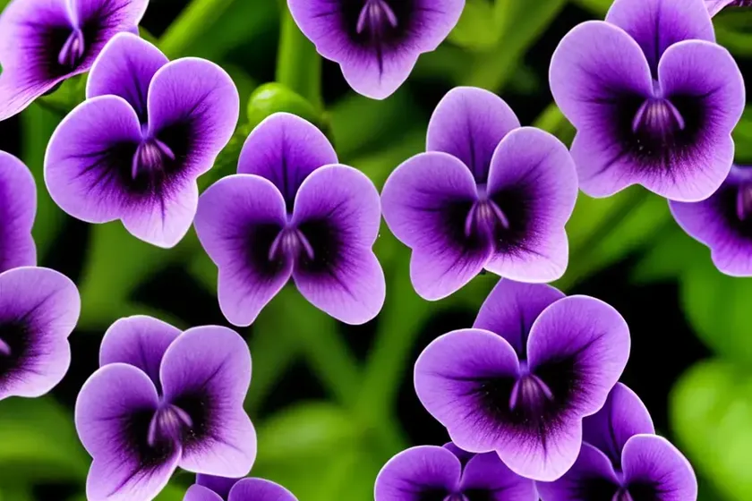 Viola cornuta ‘halo violet’ (horned violet) — photo 3