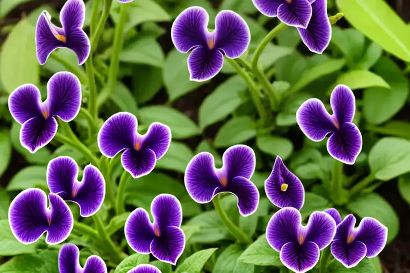 Viola ‘sorbet coconut swirl’ (horned violet) — photo 3