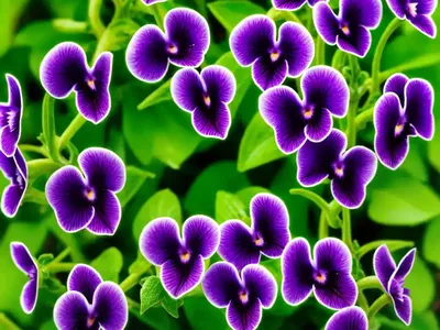 Viola ‘Sorbet Coconut Swirl’ (Horned Violet)